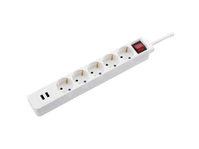 Разклонители Hama "USB 3.4A" Power Strip, бял 5