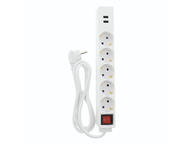 Разклонители Hama "USB 3.4A" Power Strip, бял 5