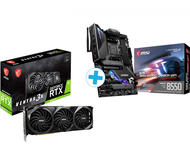 Видео карти MSI GeForce RTX 3070 Ti Ventus 3X 8G OC + MSI MPG B550 GAMING CARBON WIFI