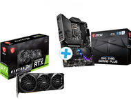 Видео карти MSI GeForce RTX 3070 Ti Ventus 3X 8G OC + MSI MPG Z490 GAMING PLUS