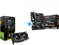 Видео карти EVGA GeForce RTX 3060 XC GAMING 12G LHR + MSI MAG B550M BAZOOKA