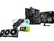 Видео карти MSI GeForce RTX 3080 SUPRIM X 10G + MSI MEG Z490 ACE