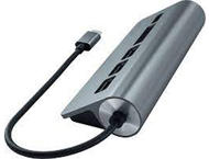 USB Хъб Satechi Aluminium TYPE-C USB Hub (3x USB 3.0,MicroSD) - Space Gray