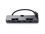 USB Хъб Satechi Aluminum TYPE-C CLAMP PRO Hub (3x USB 3.0,MicroSD) - Space Gray