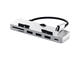 USB Хъб Satechi Aluminum TYPE-C CLAMP PRO Hub (3x USB 3.0,MicroSD) - Silver
