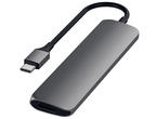 USB Хъб Satechi Slim Aluminum USB Type-C Multi-Port Adapter V2 (Space Gray)