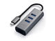 USB Хъб Satechi Aluminium TYPE-C Hub (3x USB 3.0,Ethernet) - Space Gray