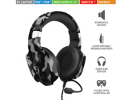 Слушалки Trust GXT 323C Carus - Black camo