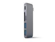USB Хъб Satechi Aluminium TYPE-C Passthrough USB Hub - Space Grey