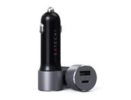 Зарядни устройства Satechi 72W Type-C PD Car Charger - Space Gray