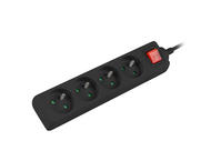 Разклонители Lanberg power strip 1.5 метра, черен