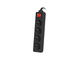 Разклонители Lanberg power strip 1.5 метра, черен