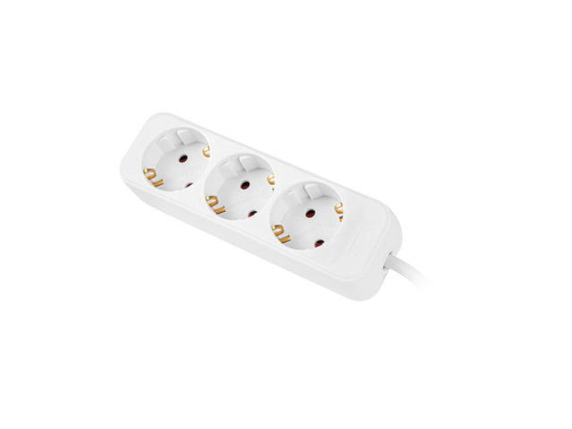 Разклонители Lanberg power strip 1.5 метра, бял