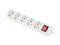 Разклонители Lanberg power strip 1.5 метра, 5 гнезда бял