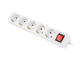 Разклонители Lanberg power strip 1.5 метра, 5 гнезда бял
