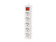 Разклонители Lanberg power strip 1.5 метра, 5 гнезда бял