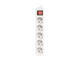 Разклонители Lanberg power strip 1.5 метра, 5 гнезда бял