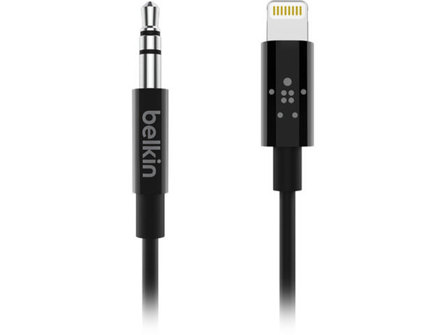 Кабели и Адаптери Belkin кабел Lightning към 3,5 мм 1,8 м черен 