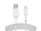 Кабели и Адаптери Belkin BOOST↑CHARGE™ Braided Lightning към USB-A Cable (15 см, бял)