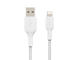 Кабели и Адаптери Belkin BOOST↑CHARGE™ Braided Lightning към USB-A Cable (15 см, бял)