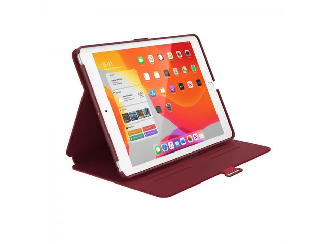 Калъфи за таблети Speck iPad 8 (2020), iPad 7 (2019) 10.2 inch BALANCE FOLIO (DARK POPPY RED/VELVET RED)