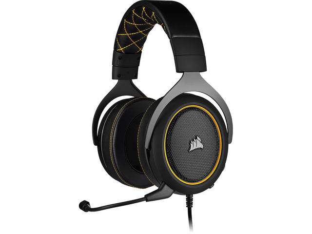 Слушалки Corsair HS60 PRO SURROUND Yellow (EU)