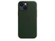 Калъфи Apple iPhone 13 mini Leather Case with MagSafe - Sequoia Green