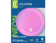 Зарядни устройства Cellular line Qi Neon 10W, розово