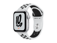 Смарт часовници Apple Watch Nike SE (v2) GPS, 40mm Silver Aluminium Case with Pure Platinum/Black Nike Sport Band - Regular