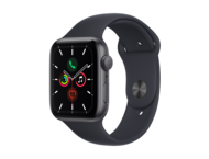 Смарт часовници Apple Watch SE (v2) GPS, 44mm Space Grey Aluminium Case with Midnight Sport Band - Regular