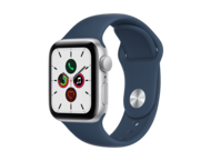 Смарт часовници Apple Watch SE (v2) GPS, 40mm Silver Aluminium Case with Abyss Blue Sport Band - Regular