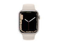Смарт часовници Apple Watch S7 GPS, 45mm Starlight Aluminium Case with Starlight Sport Band - Regular