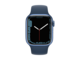 Смарт часовници Apple Watch S7 GPS, 41mm Blue Aluminium Case with Abyss Blue Sport Band - Regular