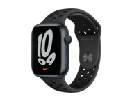 Смарт часовници Apple Watch Nike S7 GPS, 45mm Midnight Aluminium Case with Anthracite/Black Nike Sport Band - Regular