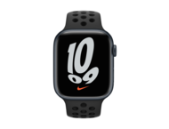 Смарт часовници Apple Watch Nike S7 GPS, 45mm Midnight Aluminium Case with Anthracite/Black Nike Sport Band - Regular