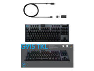 Клавиатури Logitech G915 TKL LIGHTSPEED Carbon, GL Tactile, Black 
