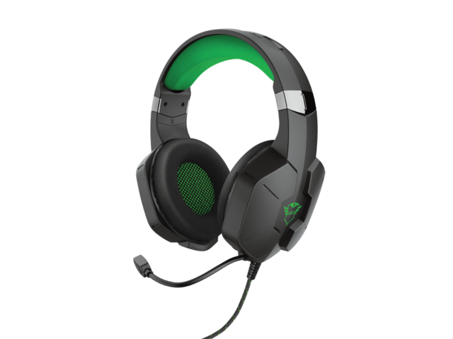 Слушалки Trust GXT 323X Carus, Green/Black