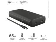 Батерии Trust Laro 65W USB-C Laptop Powerbank, с драскотини