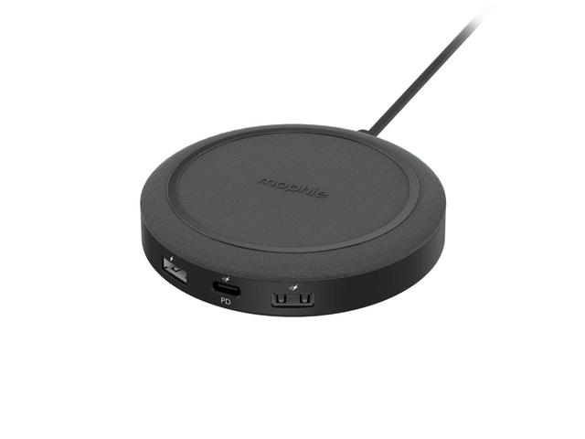 Зарядни устройства Mophie-Universal Wireless-Charging (10W) Hub-Black-EU, 3xUSB-C PD (20W)