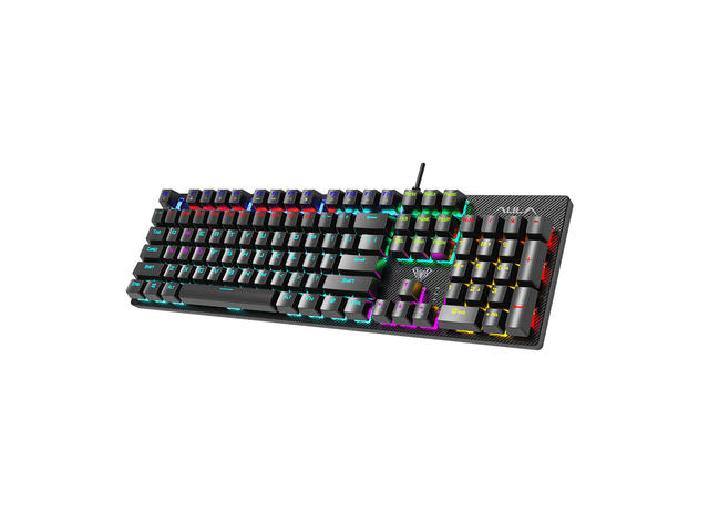 Клавиатури AULA Retribution Mechanical  Keyboard, BLUE switch, EN-с леко нарушена опаковка