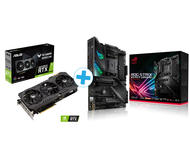 Видео карти ASUS TUF GeForce RTX 3070 Ti 8GB OC + ASUS ROG STRIX X570-F GAMING