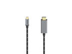 Кабели и Адаптери  Hama Видеокабел, USB-C щепсел - HDMI™ щепсел, Ultra-HD 4K@60 Hz, алуминиев, 1,50 м 