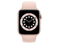 Смарт часовници Apple Watch S6 GPS, 44mm Gold Aluminium Case with Pink Sand Sport Band - Regular Разопакован