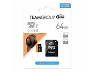 Карти памет Team Group 64GB Micro SDHC/SDXC UHS-I Orange Card + SD Adapter