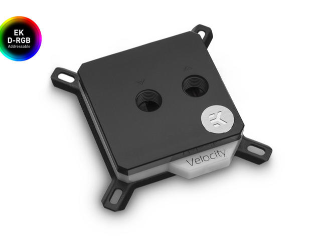 CPU блокове EK-Quantum Velocity D-RGB - Nickel + Acetal