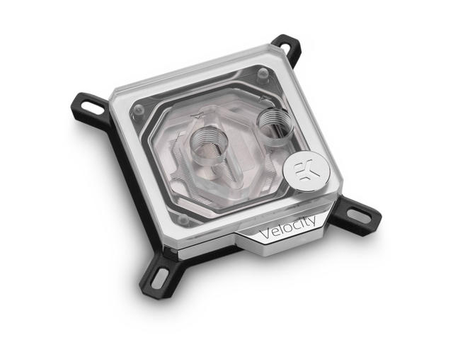 CPU блокове EK-Quantum Velocity D-RGB - Nickel + Plexi