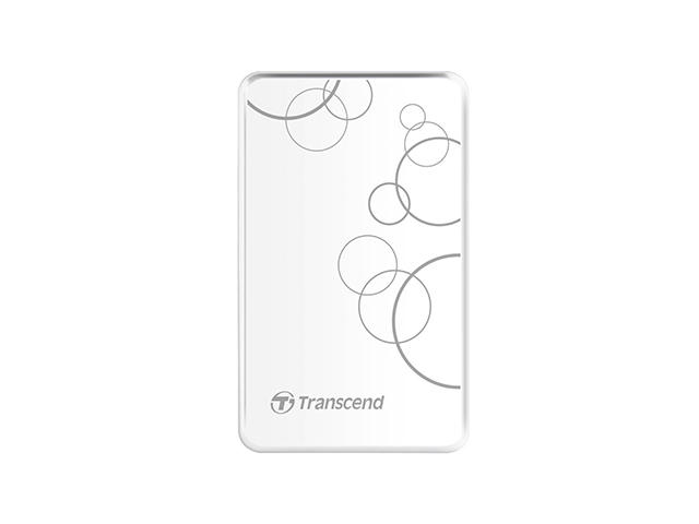 Външни HDD 1TB Transcend StoreJet А3, в бяло