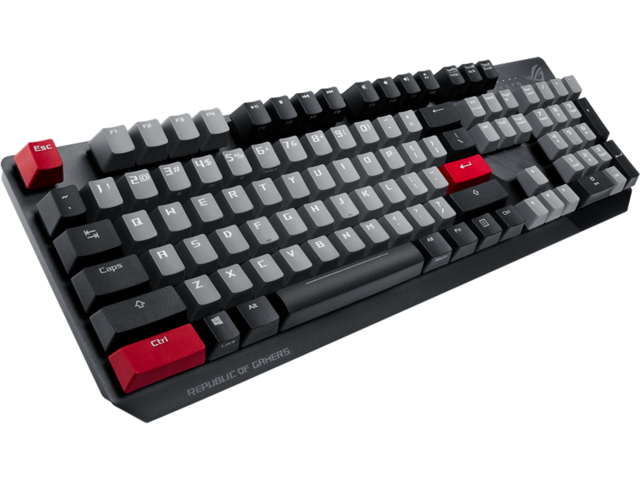 Клавиатури ASUS ROG Strix Scope PBT, CHERRY MX Red Switches, PBT Капачки