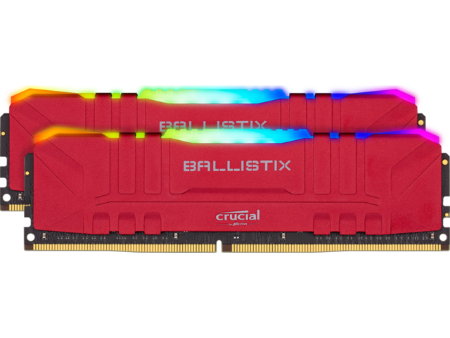 Оперативна памет 16GB (2x8GB) DDR4 3600MHz Crucial Ballistix Red RGB