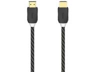 Кабели и Адаптери Hama High Speed HDMI™ Cable, Plug-Plug, Ethernet,Fabric,Gold-plated,black, 1.5 m 